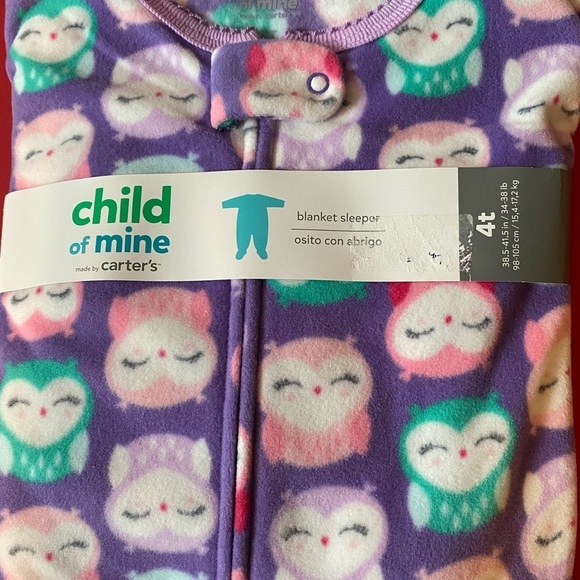 Carter’s Child of Mine One Piece ZIP Up Pajama - Picture 2 of 2